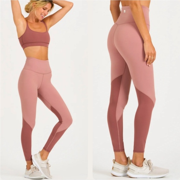 Vuori Colorblock Studio Leggings Light TerracottaSz S/M